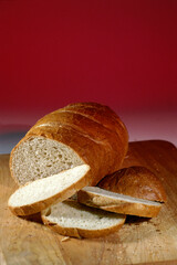 Close-up of a loaf of bread