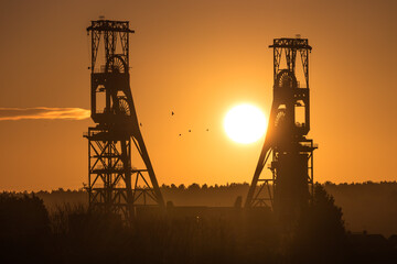 Clipstone colliery at Dawn 