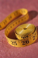 Close-up of a measuring tape