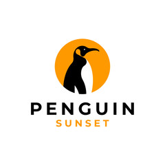 Vector logo illustration penguin design template © buqancreative
