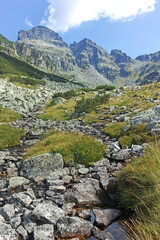 Summer landscape of Rila Mountain near Malyovitsa hut, Bulgaria