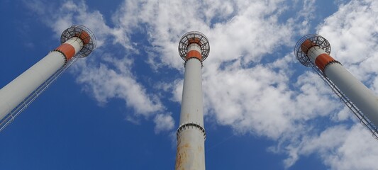 smoke from a chimney