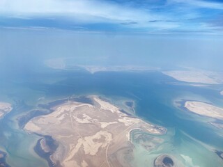 aerial view of the world