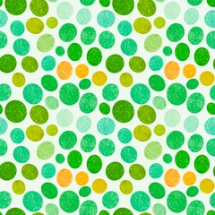 Abstract circle seamless watercolor polka dots pattern for fabrics and wrapping paper and kids clothes print