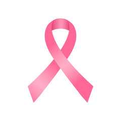 Pink breast cancer company ribbon.