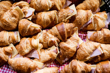 Bacon egg and cheese croissant