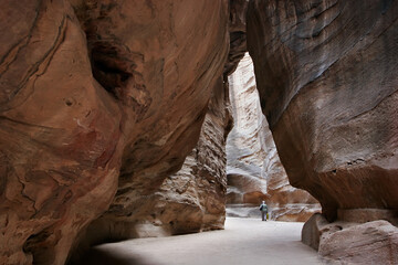 Petra. The road to the mausoleum of Al Khazneh