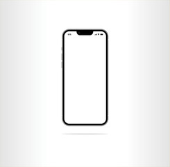 smartphone mockup white screen. mobile phone vector.  device UI UX phone mockup