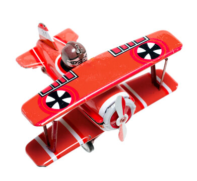 world war 2 toy Bi plane transparent