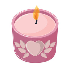 burning candle aromatic