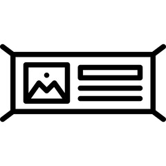 Banner Outline Icon
