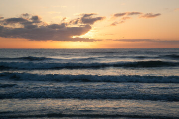 Sunrise over the ocean