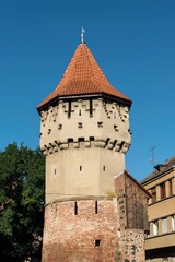 Fototapeta na wymiar Coopers or Carpenters' Tower, Turnul Dulgherilor, Sibiu, Romania, Europe