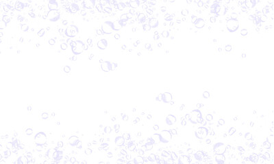 white background with blue water bubbles
