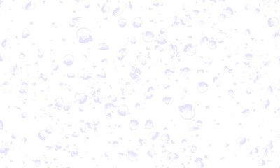 white background with blue water bubbles