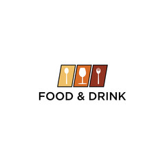 Ilustrasi Bagus Resto Restaurant Vector Logo Template. Unsur-unsur logo kata makanan kreatif reka bentuk dengan sudu, pisau dan garpu. Ilustrasi logo vektor. 