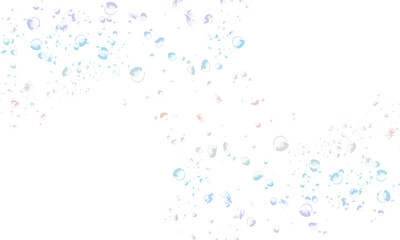 Fototapeta na wymiar white background with color gradient water bubbles