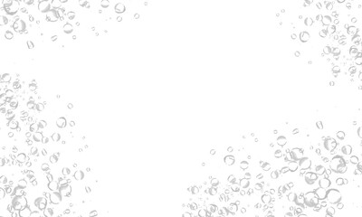 white background with gray water bubble