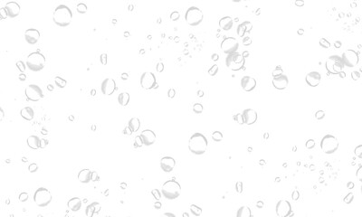 white background with gray water bubble