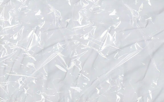 White plastic wrap texture