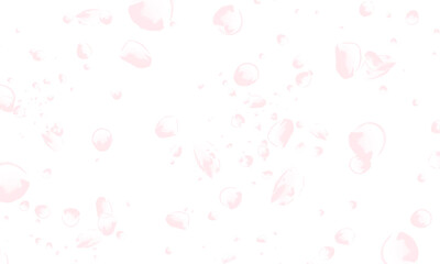 white background with light brown water bubbles