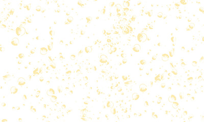 white background with light orange water bubbles