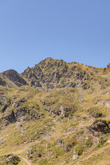 Fototapeta na wymiar Panorama in summer of the Ordino Arcalis station in the Pyrenees of Andorra