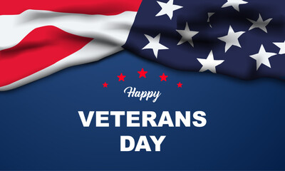 Fototapeta na wymiar Veterans day Background Design. Greeting Card, Banner, Poster. Vector Illustration.