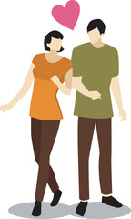 Silhouette Couple Make Love Valentine