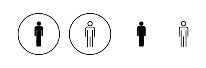Man icon vector. male sign and symbol. human symbol