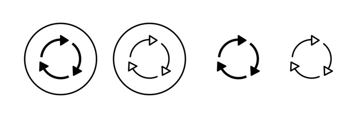 PrintRecycle icon vector. Recycling sign and symbol.