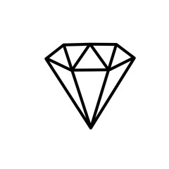 Diamond symbol vector 