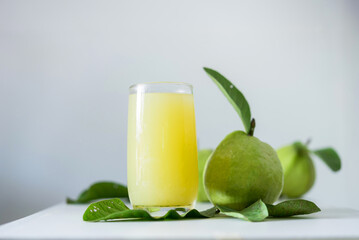 Guava juice, Guava water with Guava fruit, high Vitamin C, green drink