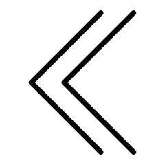 left arrow line icon