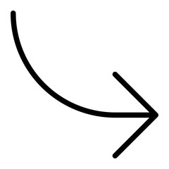 right arrow line icon