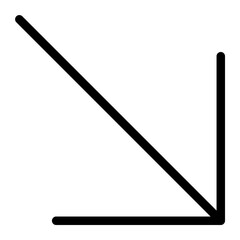 diagonal arrow line icon