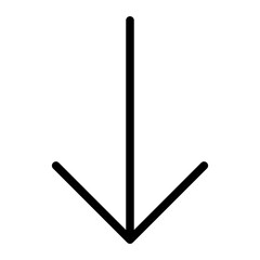 down arrow line icon