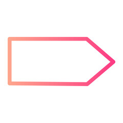 right arrow gradient icon