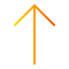 up arrow gradient icon