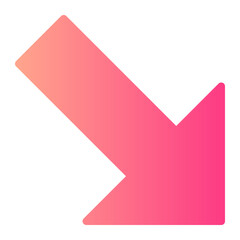 diagonal arrow gradient icon