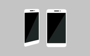 Smartphone icon vector. Cellphone screen mock up