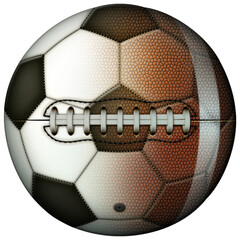 Fototapeta premium Soccer Ball Football Hybrid