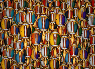 Fototapeta premium Football Spaceships Launching
