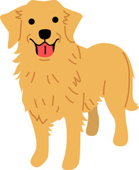 golden retriever illustration