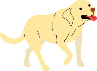 labrador retriever illustration