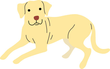 labrador retriever illustration