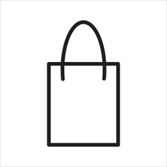 shopping bag icon simple design art