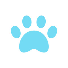 Fototapeta na wymiar Dog and cat paws with sharp claws. cute animal footprints