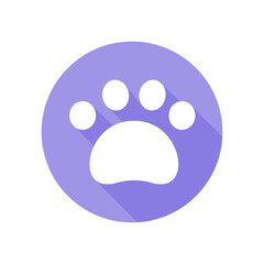 Fototapeta premium Dog and cat paws with sharp claws. cute animal footprints