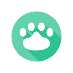 Obraz premium Dog and cat paws with sharp claws. cute animal footprints